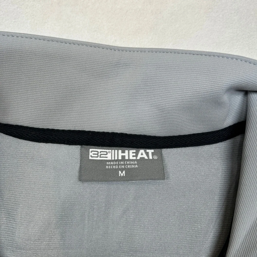 32 Degrees Heat Jacket Mens Medium Gray Activewear Lightweight‎ Full Zip